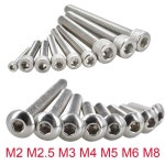 나사 제거 304 A2 라운드 스테인리스강 알렌 볼트 DIN92 육각 소켓 헤드 캡 나사 L = 455mm 개 ISO7380 : 워니Company