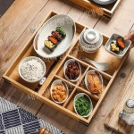 1인 아침식사 혼밥 식기 일본 일식 인트레이 세트 식당 그릇 반상 A.차그림10개세트 : 세상의다양한구매대행아홉번째