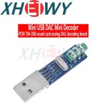 USB 전원 DAC 디코더 보드 모듈 아두이노 라즈베리 파이 16 비트용 5V 미니 소형 PCM2704 USB DAC HIFI 사운드 카드 : 귤쩝쩝이