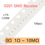 0201 1 SMD 저항기, 0R 1R 2 3 3 ohm 5 1R 10R 20R 33R 51R 100R 150R 200R 240R 510R 1K 2K 4 7K 5 1K 10K 51 : 하모니숍