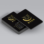 3D10 명함제작 업체 정육점 명함 고기집 축산 입체 금박 200장 : 로고킹명함