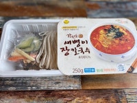강원도 장터음식 새뱅이 장칼국수 250g x 4팩 /보리새우로 맛을낸 강원향토음식 : 마미스푼