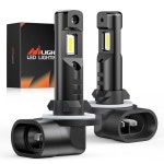 Nilight EF1 881 LED 안개 전구 200 밝기 6000K 쿨 화이트 1 1 미니 사이즈 할로겐 교체 881 889 898 886 894 LED 안개등 DRL 변환 키트... 
