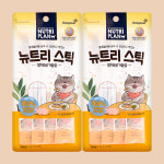 뉴트리플랜 뉴트리스틱 고양이츄르 참치+닭가슴살, 14g, 8개 : 뚜뚜펫