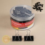 LT 블랙 더블 클립 24p세트 -4cm 디자인클립 바인더클립 서류집게 : 주식회사엘투