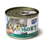 160토핑 고양이캔 참치연어, 160g, 1개 : 바른펫