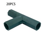 브래킷 FITTINGS 원예 튜브 PE 16MM, 개 티 20 부품, 커넥터 A84M, , 온실 정원 플라스틱 채워진 : 몽키스패너1