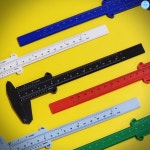 컬러 버니어 캘리퍼스 150mm 노기스 깊이측정 두께측정 길이측정 : 리빙스윗