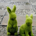 야외 장식 데코 모양 루프탑 정원 인조잔디 모형 강아지 글램핑 : 지오페다