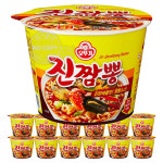 빠르미쇼핑 오뚜기 진짬뽕 115g 12개 짬뽕 큰컵 큰사발면 컵라면 : 빠르미쇼핑