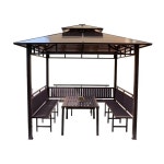 정원 별장 5m단정자-기둥8cm 제외 2 육각정 야외 파빌리온 5 파티오 표준형 250x145x245cm 정자 휴식 1 2.5 2.5m단정자-기둥8cm : redsn02