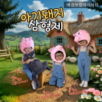 [대여][전국최다]너의하루 아기돼지삼형제 형제 남매 쌍둥이 5호 7호 9호 동화 동물 : 너의하루 셀프촬영