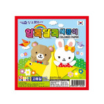 상우문화사 알록달록색종이 15x15cm 10색200매 : 범이아트