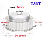 1PCS Type 31 Teeth To 35 Teeth 동기식 타이밍 벨트 풀리 알루미늄 합금 21mm 27mm 프로세스 보어 : The Car 뚝딱