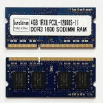 SureSdram SODIMM 노트북 메모리 DDR3 4GB 1600 RAM 1RX8 PC3L 12800S 11 1 35V 204 : 분당플렉스22