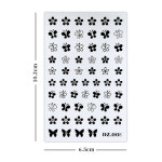 반짝이는 3D 오각형 별 시리즈 네일 아트 스티커 장식 슬라이더 데칼 DIY 액세서리 : 난쟁이16