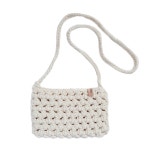 숄더 크로스백 미니 네트백 핸드폰가방 여성 가벼운 뜨개가방 : 퍼플 데이지