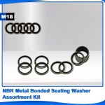 와셔, 10 NBR 개, 고무 개 씰링 도장 20 M18 금속 가스켓, 씰링 셀프 자동차 50 센터링 와셔, 개, 메트릭 개, 100 : 글로브플라이