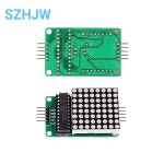 입력 LED 모듈 출력 Dot 매트릭스 MCU 모듈 Led 인터페이스 공통 모듈 8x8 arduino 5V MAX7219 제어 디스플레이 음극 : 글로브플라이