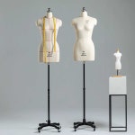 가봉 마네킹 의상디자인 드레이핑바디 상반신 마네킹 1. 84/바퀴 : 오디오디몰
