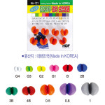 HDF 해동 천연고무 컬러 봉돌 국산 낚시 조개봉돌 12가지 색상 정확한 부력 : 낚시톡톡