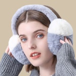 여자귀마개 귀마개겨울 털귀도리 접이식귀도리 : 그로리빙