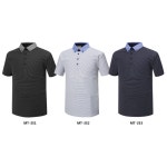 마크 MT-353 춘하 아이스 쿨업 스트라이프 반팔 티셔츠 : 오렌지작업복