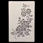 8개 스텐실 도안 꾸미기 매화 13x13cm 30x30cm 대형 나뭇잎 색소 01 : 두하스토어