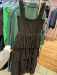 [76%세일] 가니 GEORGETTE FLOUNCE 미디 원피스 F8961 : 런던뉴럽걸