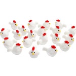 미니 송진 병아리 피규어, 농장 동물 미니어처 요정 정원 마이크로 풍경 장식, DIY 공예 장식, 2 개, 4 개 : 더비타코어