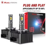호환듀얼 비전 D3S LED 헤드라이트 HID D1S D2S D4S D5S D8S D1R D2R D3R 터보 양면 CSP 칩 플매트   앤 플레이 30000LM 6500K 4300... 