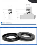 7, 26, 6, 36, 오일 25, 28, 샤프트 10/12 20mm, 33, 35, 30, NBR 고무 ID 니트릴 32, 38, 39/62 오일 도장, 34, 8, 31, : 글로브플라이