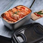 까사베니 스텐 304 푸드서버 컨테이너 반찬통 김치통 김치냉장고통 9.5L : 키친 앤 리빙