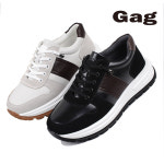 Gag 발편한 남성 라미네이팅 소가죽 스니커즈 운동화 G0024 : 그래고