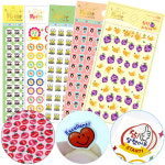 칭찬스티커 1000 DA5106-A 철수영미 / 어린이집 유치원 어린이 상스티커 : 동화오피스