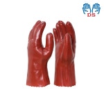 복손 PVC 일중 KE90 적색 장갑 산업용 방수 내유 : 두손종합상사