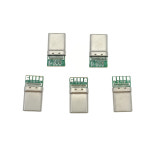 20W 핀 와이어 PCB 커넥터, 보드 및 USB 고전류 3 5 PD 10 지지대 플러그, 어댑터, 리셉터클 수 1 케이블, C타입 납땜 : 글로브플라이