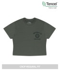 카키그라도 KA-G 트레이닝클럽 여성 크롭 반팔 크로스핏 티셔츠 운동복 레귤러핏 카키 : KHAKI GRADO
