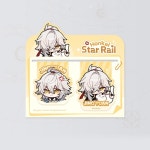 붕괴 스타레일 오리지널 굿즈 / 폼폼 전시관 / 소프트 자석 북마크 세트 / 경원 : 에스엠라지