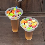 콜팝컵 콜팝용기 300개 분식점 원형받침 특이한 1000개 야시장 블랙볼 일회용 축제 엄지생빵 스티커 100매 : 르 봉 슈와