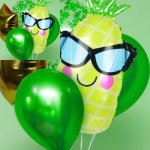 안경쓴파인애플 호일풍선 1개입 데코 축제 생일 : 유성유통01