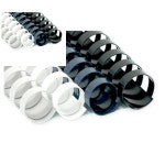 제본링 19mm 흑색 100입 140매 박스 10개입 플라스틱 인쇄소 종이 : 유성유통01