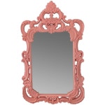 포토존거울 비정형 전신거울 유럽 인테리어 공주 카페 쇼룸 호텔 디자인 핑크 의류 복고풍 라이트 핑크(밖 치수 86x143cm) : Mayamall