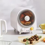 삼겹살 통돌이 자동 회전 고기굽는기계 통닭 대용량 스텐 전기구이 식당 글램핑 크림색 : 보라큐브