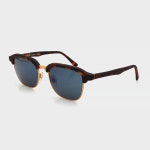 레트로슈퍼퓨처 곤조 GONZO 하바나-골드 다크블루렌즈 원형 하금테 선글라스 : 길쭉씨안경