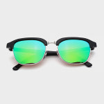 레트로슈퍼퓨처 곤조 GONZO 블랙-실버 그린렌즈 원형 하금테 선글라스 : 길쭉씨안경