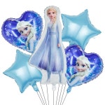 겨울왕국 풍선 키트, 엘사 안나 올라프 눈송이 호일 풍선, 겨울왕국 공주 테마 베이비 샤워, 여아 어린이 생일 파티 장식, 5 개 : 미스트릴