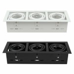 시엘 MR16 멀티 매입등 3구 화이트 블랙 : 코지룩스