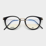 미니마 HYBRID-1 C23 SHINY BLACK/SHINY GOLD/BLACK 안경 : artsee
