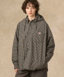 단톤 후드 패딩 셔츠 재킷 안솜 점퍼 아우터 여성 체크그레이 DT-A0641CNP DANTON : 라쿠재팬